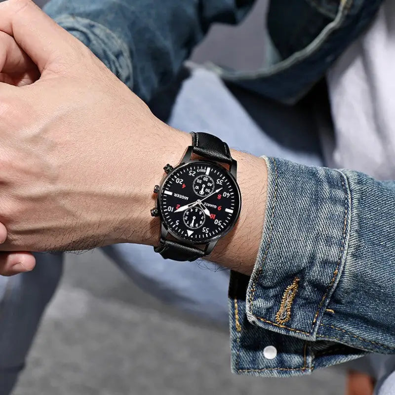 Military aviator watch