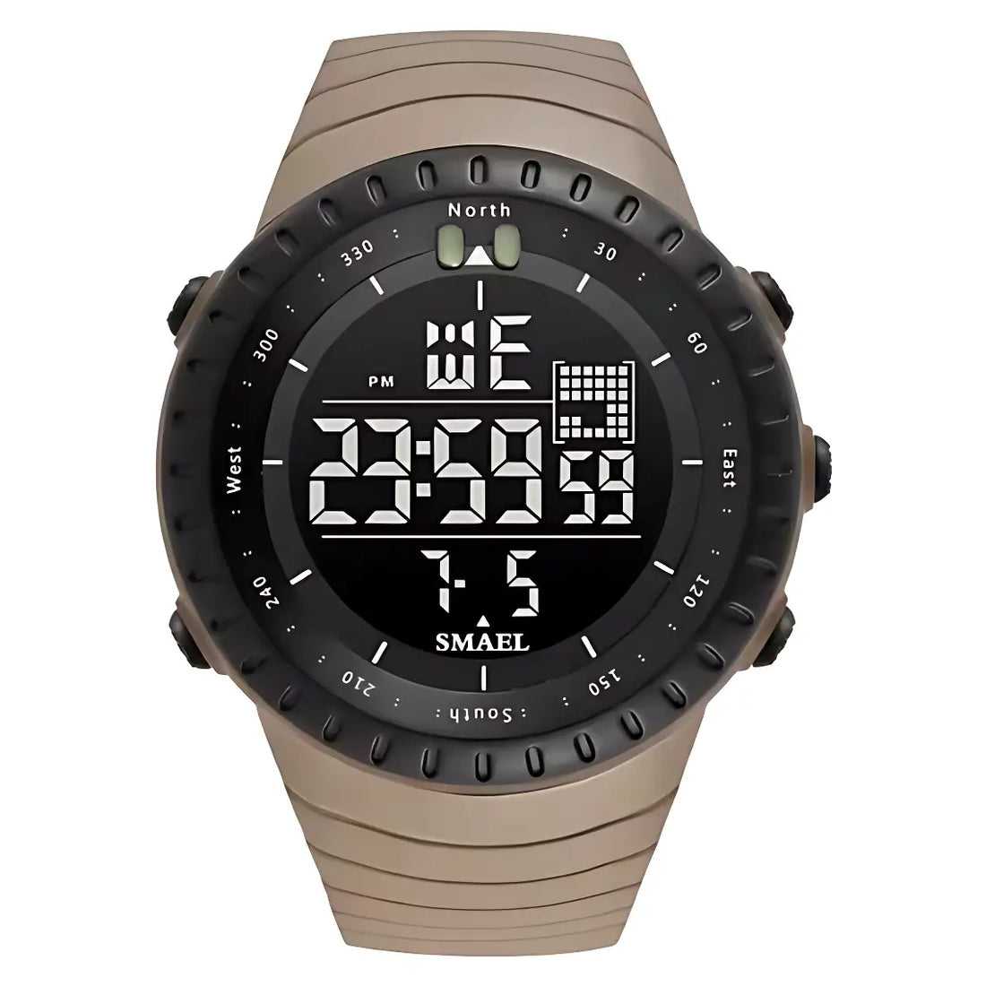 Army green digital watch