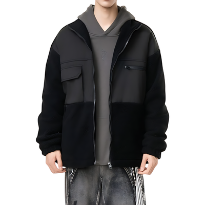 Outdoor camping fleece jumper