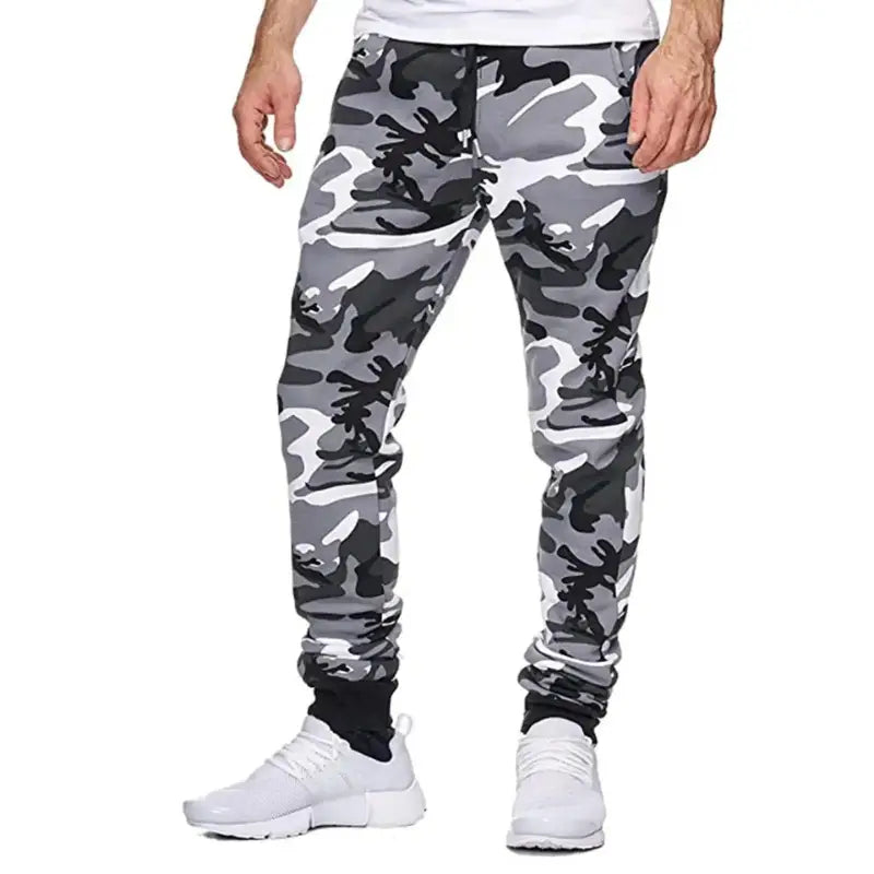 Camo track pants