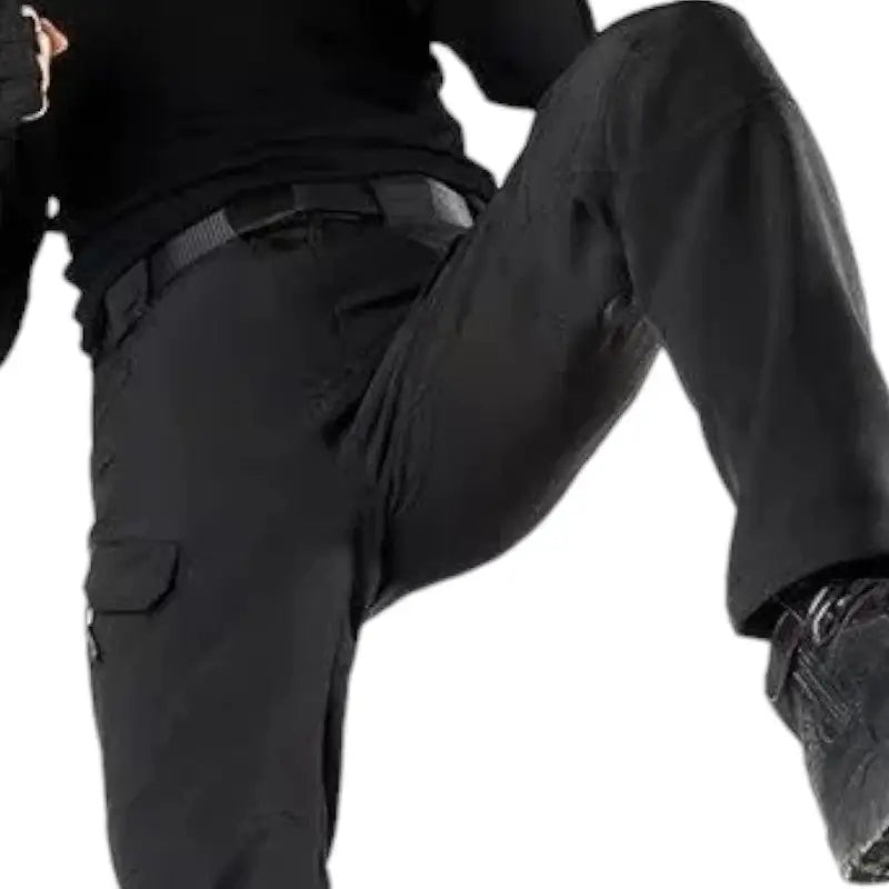 Black tactical cargo pants