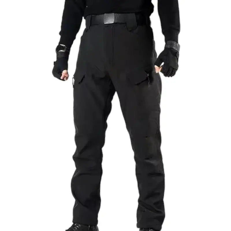 Black tactical cargo pants