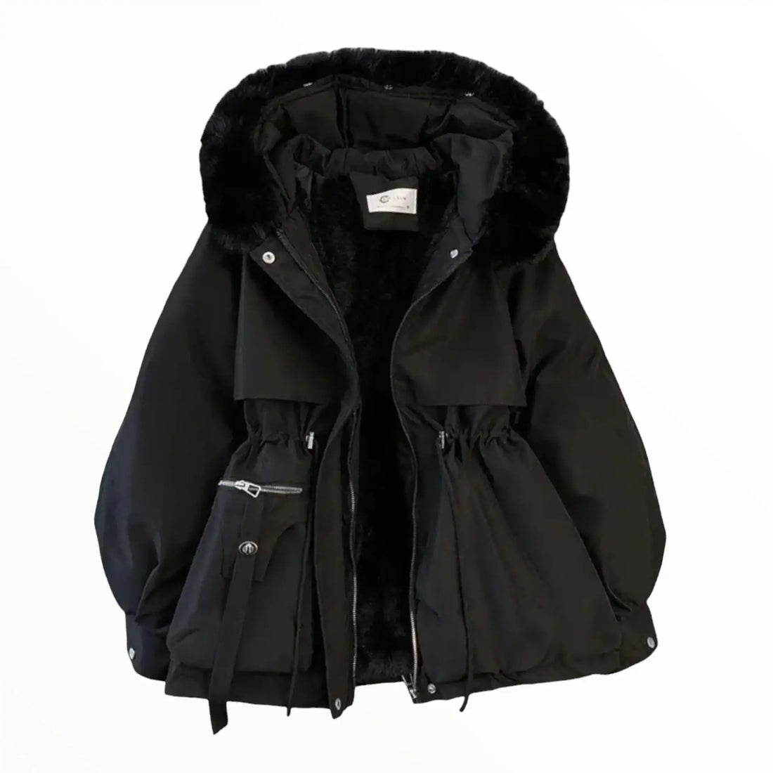 Black womens parka