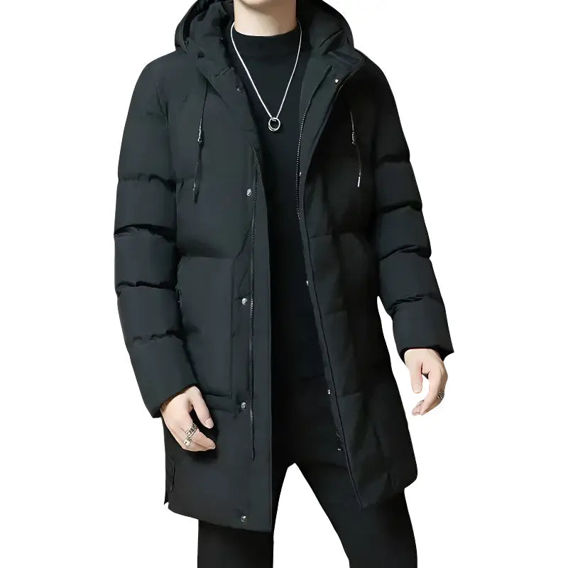 Mens long puffer jacket