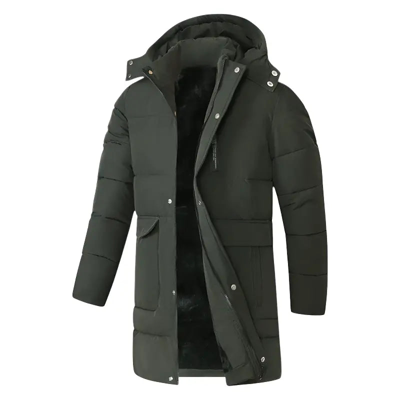 Mens long puffer jacket