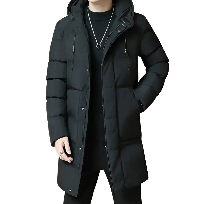 Mens long puffer jacket