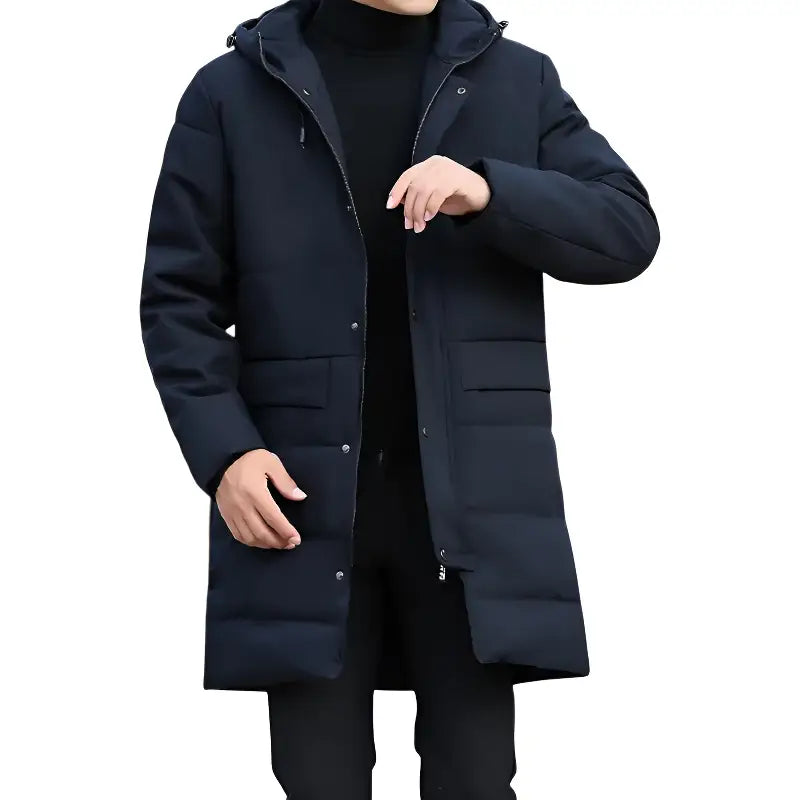 Mens long puffer jacket