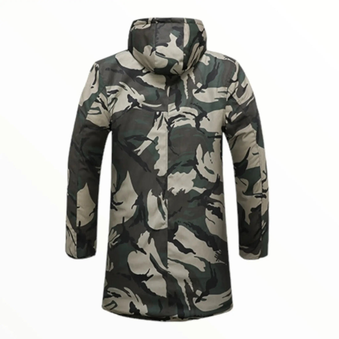 Camo parka jacket mens