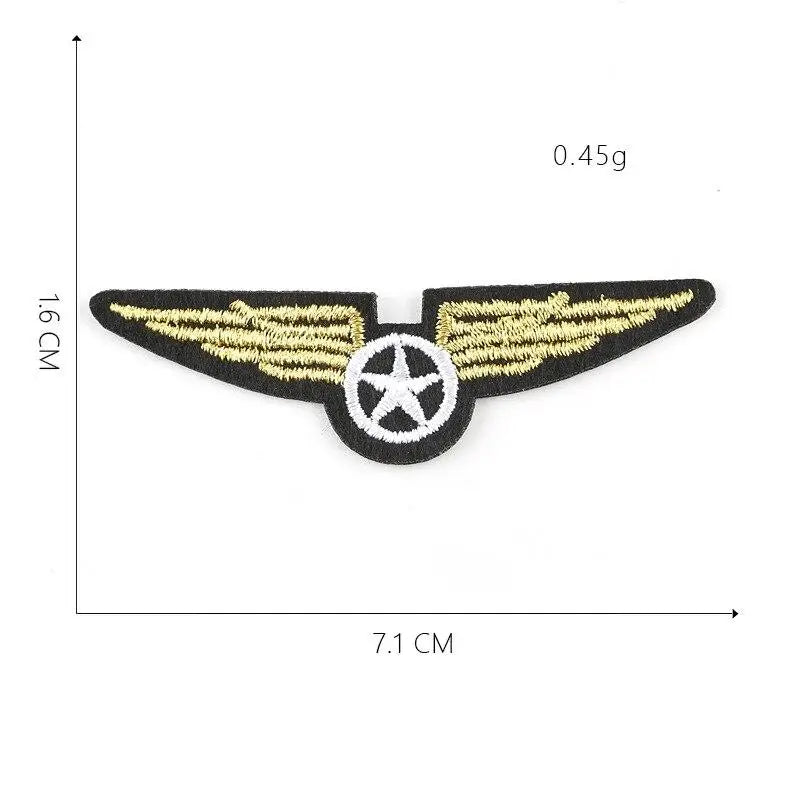 Iron on rank patch