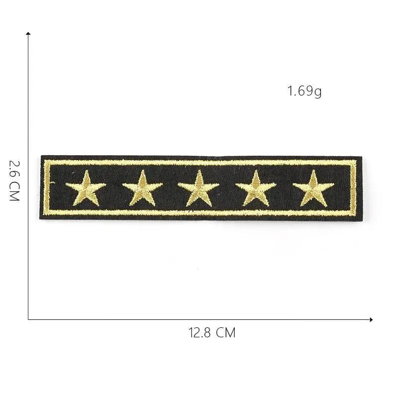 Iron on rank patch