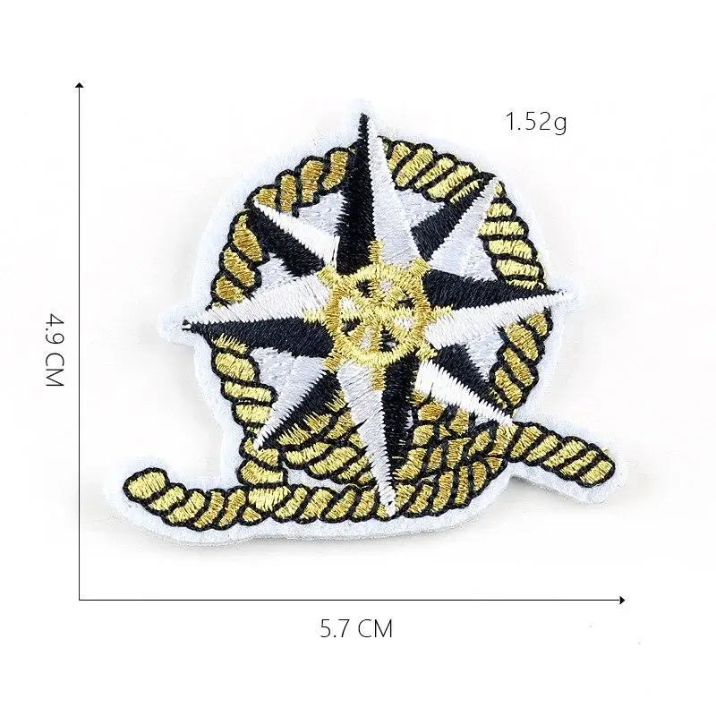 Iron on rank patch