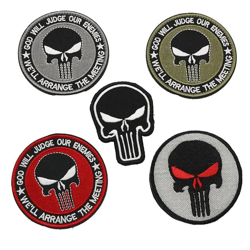 Military skull patch