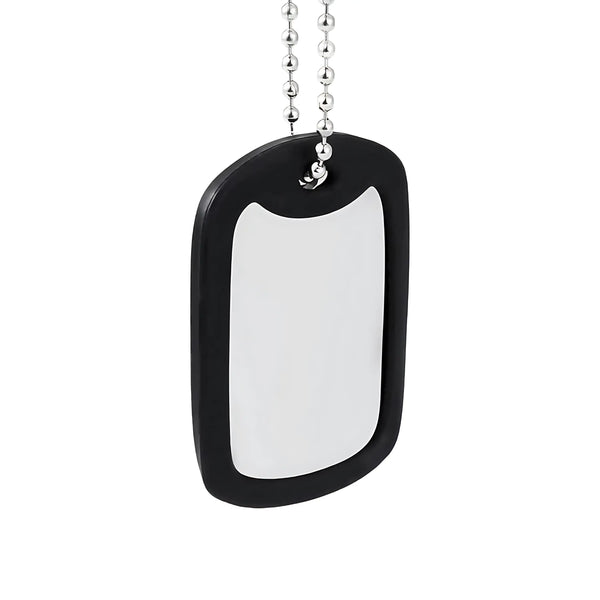 Dog tag with silencer