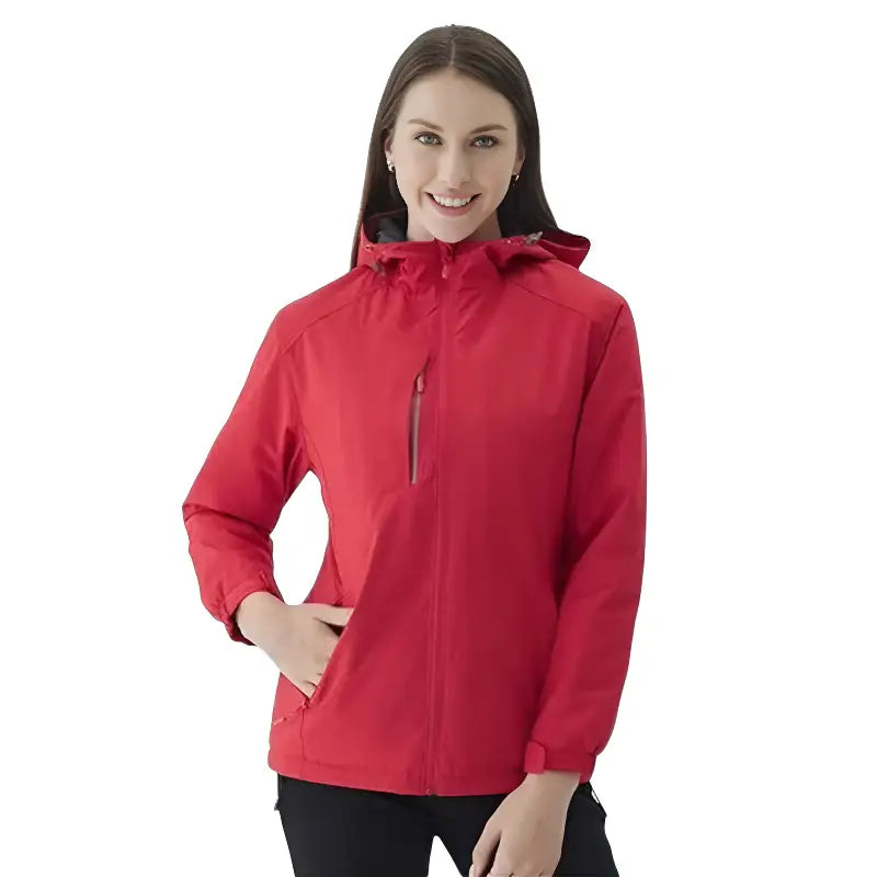 Fleece lined rain jacket
