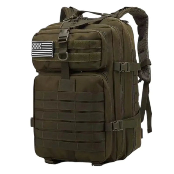 Army green backpack