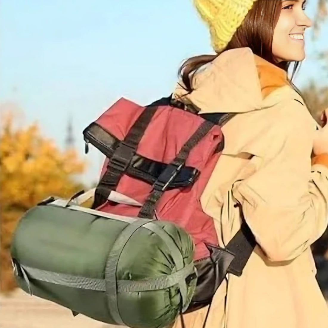Winter camping sleeping bag