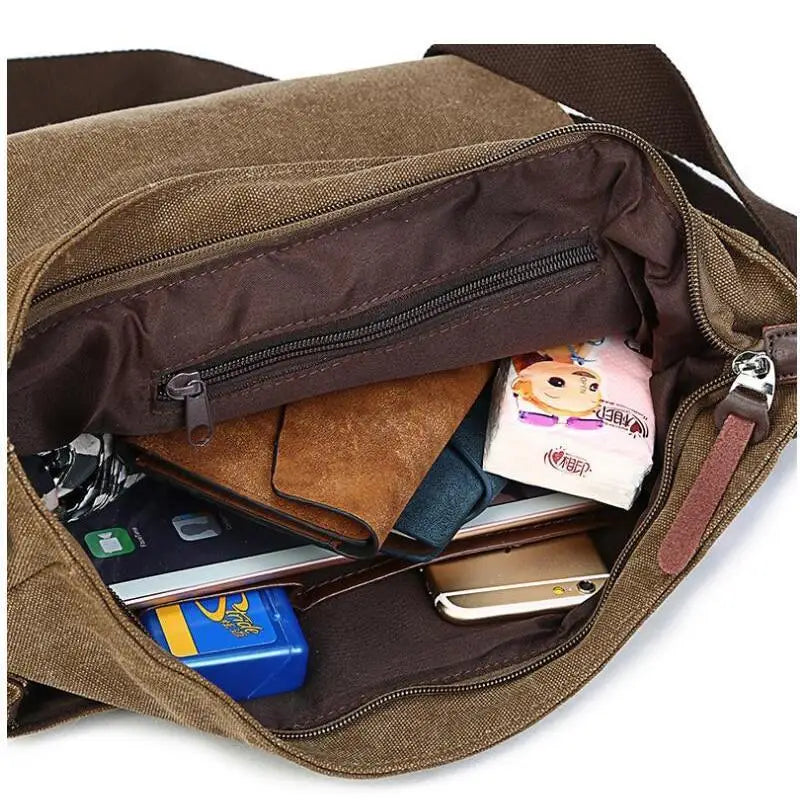 Canvas satchel bag