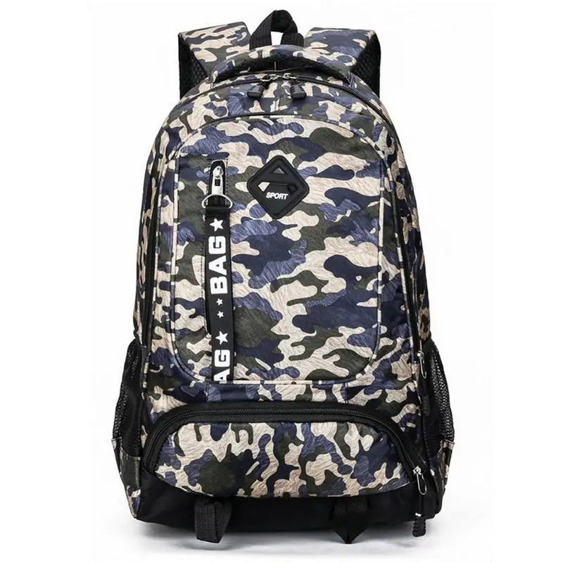 Camo school backpack