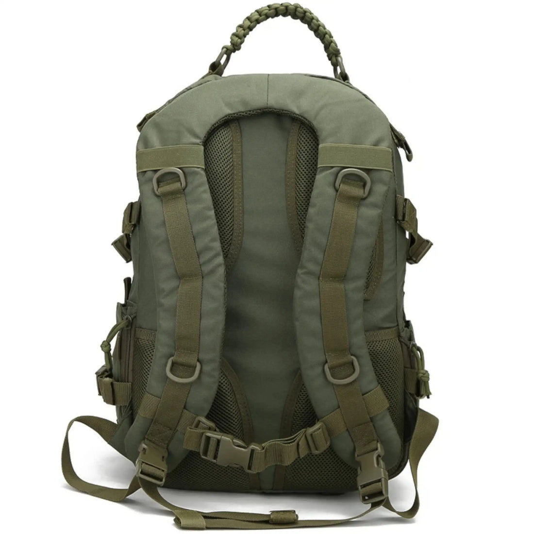 Olive green military backpack