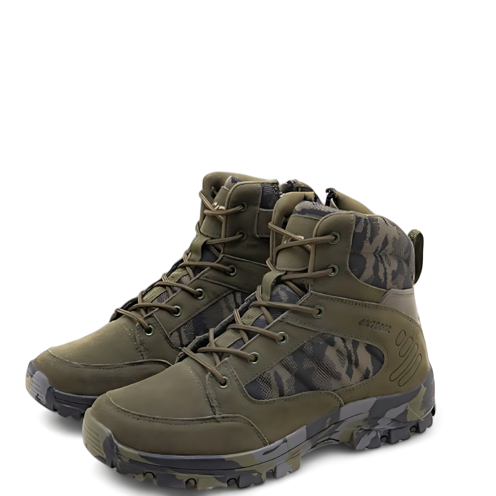 Sage green tactical boots
