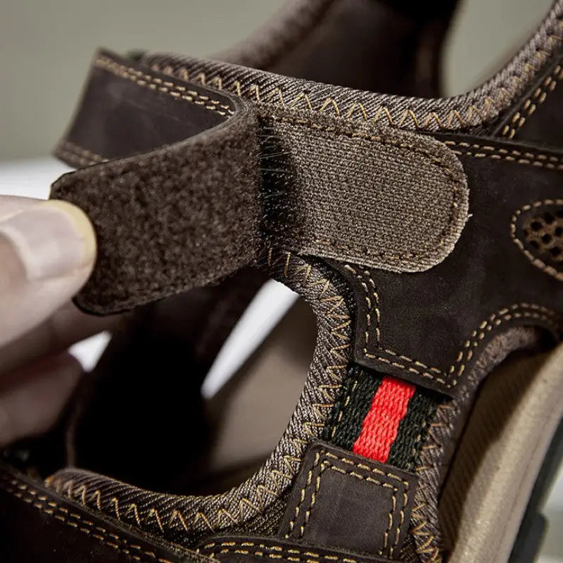 Mens leather sandals