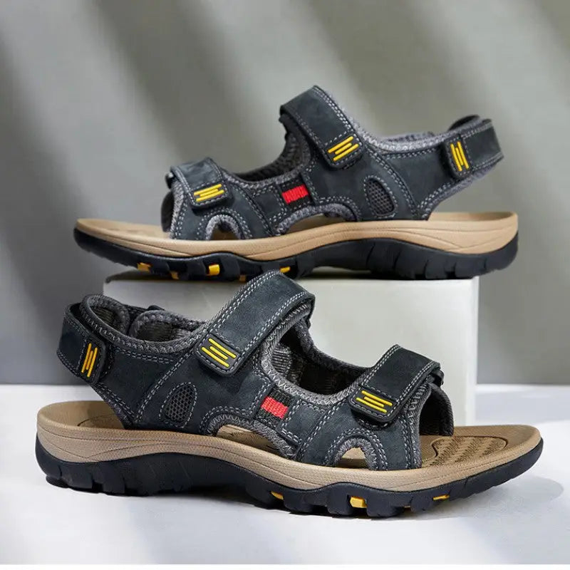 Mens leather sandals