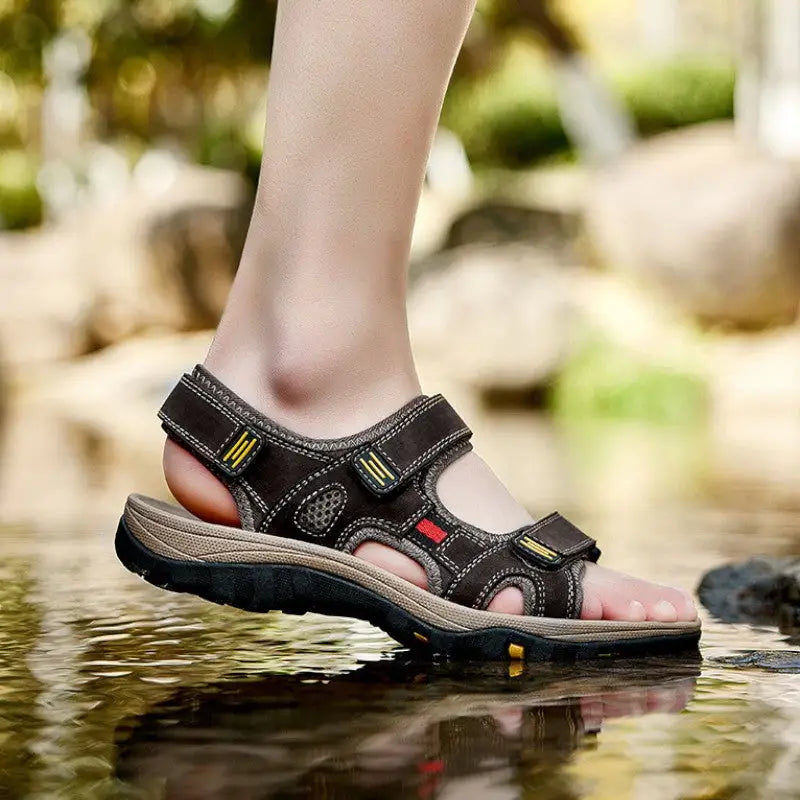Mens leather sandals