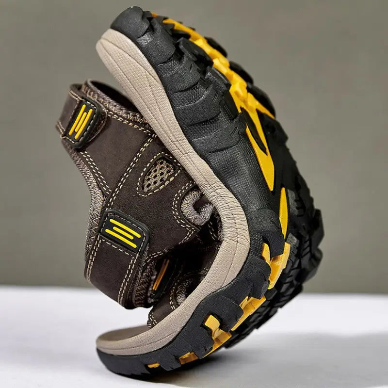 Mens leather sandals