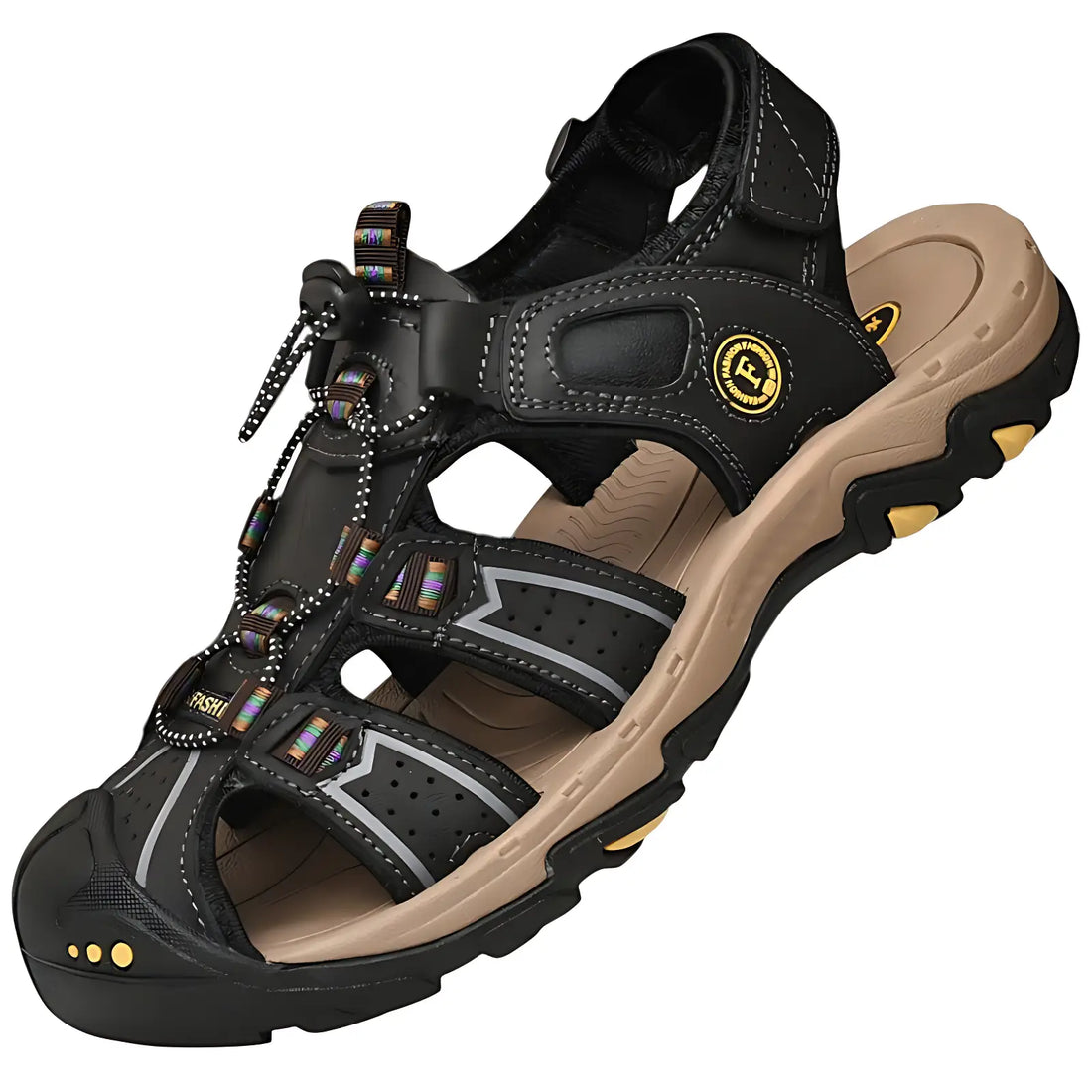 Mens closed toe walking sandals