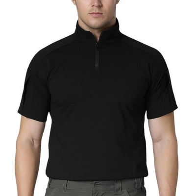 Shirt with velcro patch military