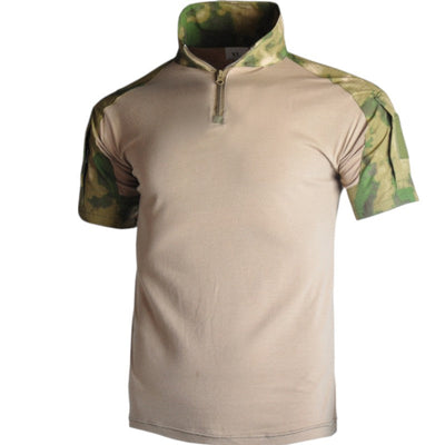 Shirt with velcro patch military