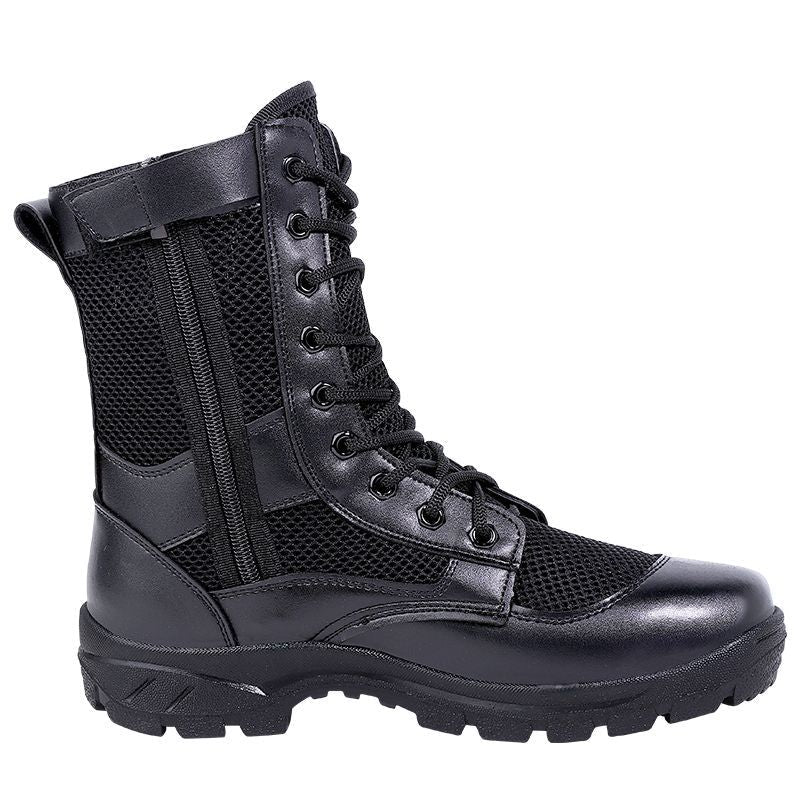 side zip tactical boots