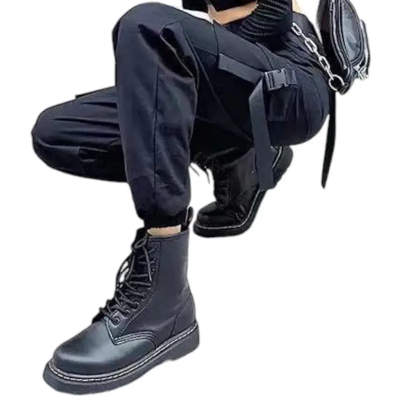 Womens cuffed cargo pants