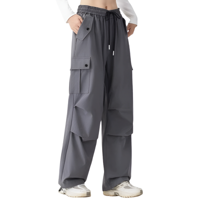 Straight leg cargo trousers womens