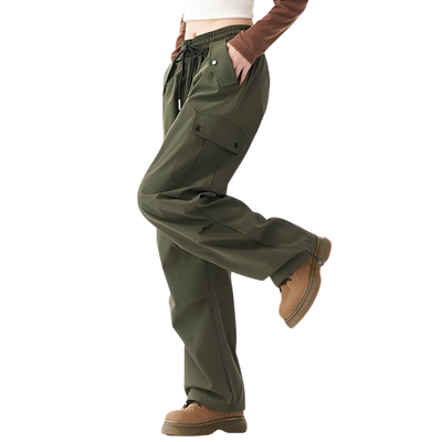 Straight leg cargo trousers womens