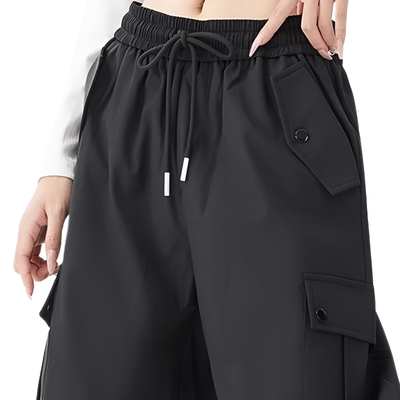 Straight leg cargo trousers womens