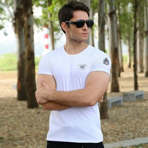 White military t-shirt
