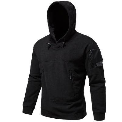 Tactical hoodie with velcro