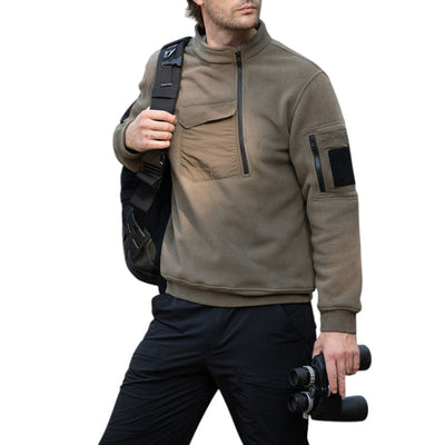 Tactical winter fleece pullover