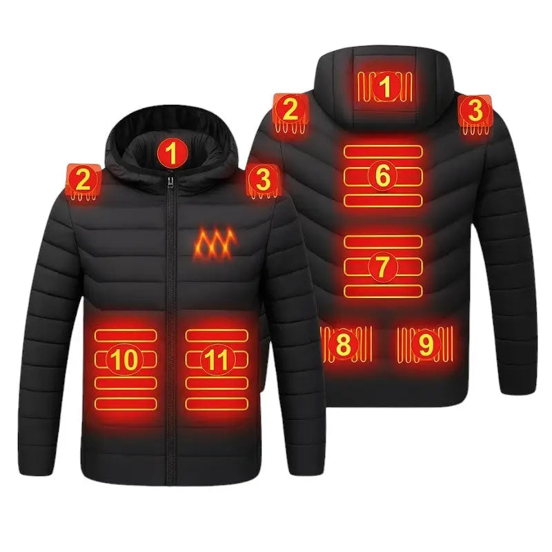Womens heated puffer jacket