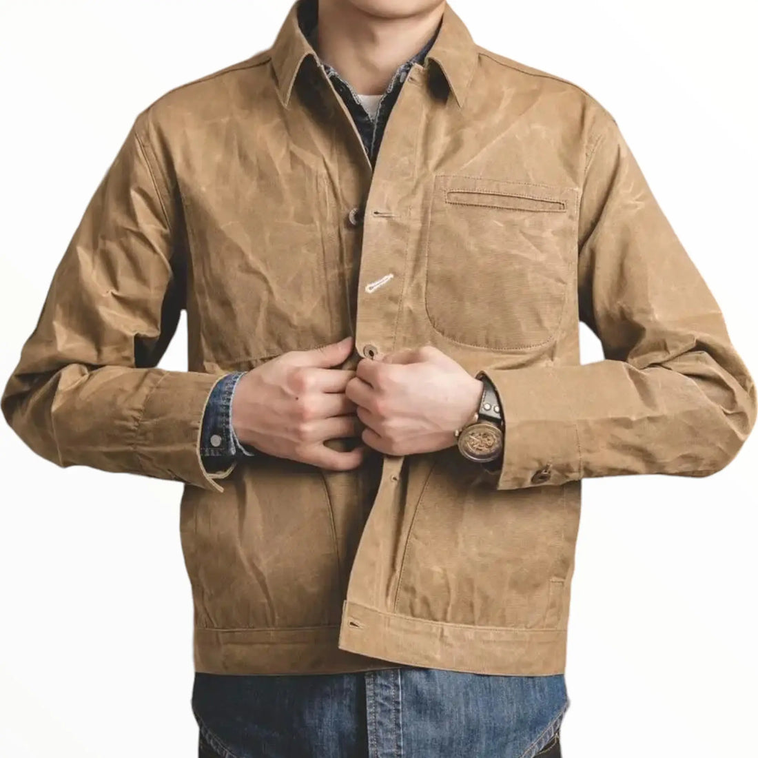 Waxed cotton jacket