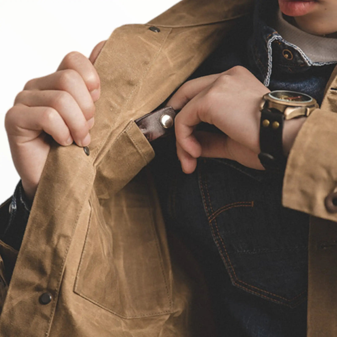 Waxed cotton jacket