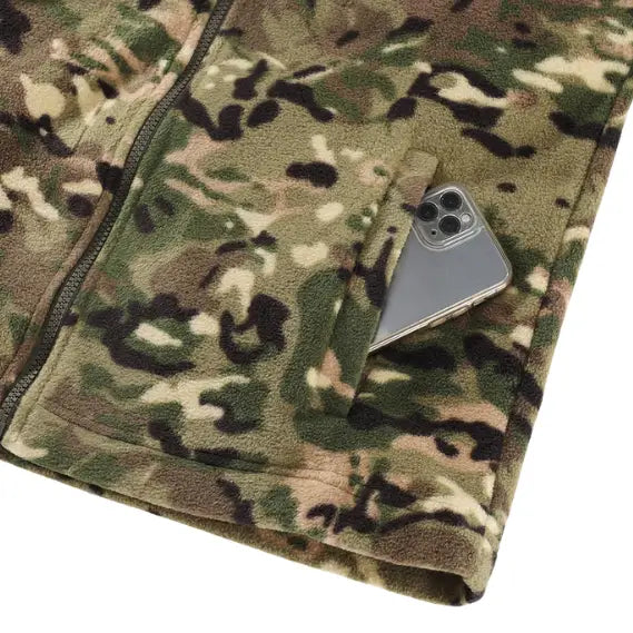 Camo fleece jacket