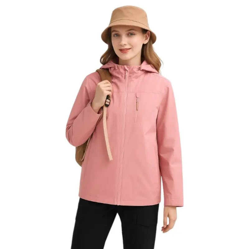 Lightweight waterproof rain jacket