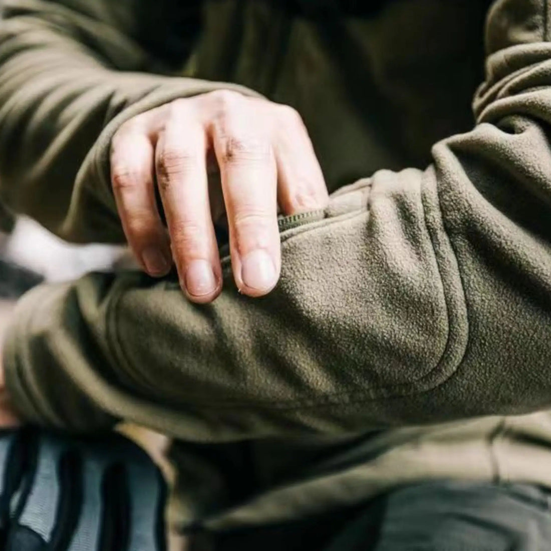 Mens tactical fleece jacket
