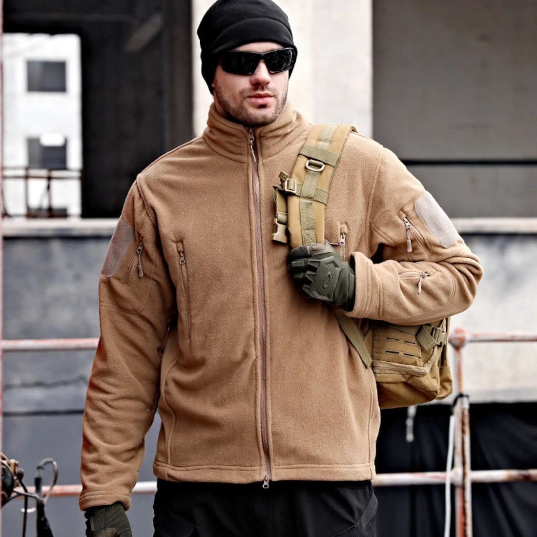 Mens tactical fleece jacket