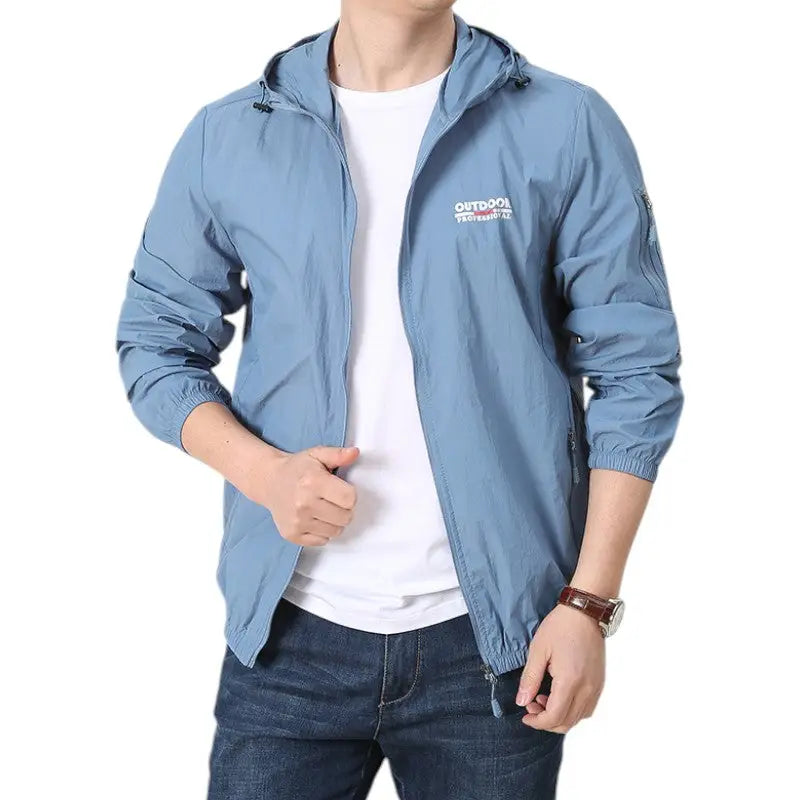 Windbreaker jacket for hiking
