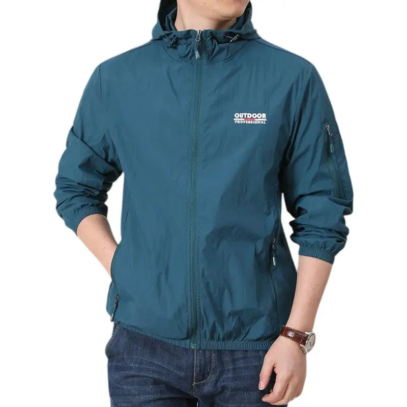 Windbreaker jacket for hiking
