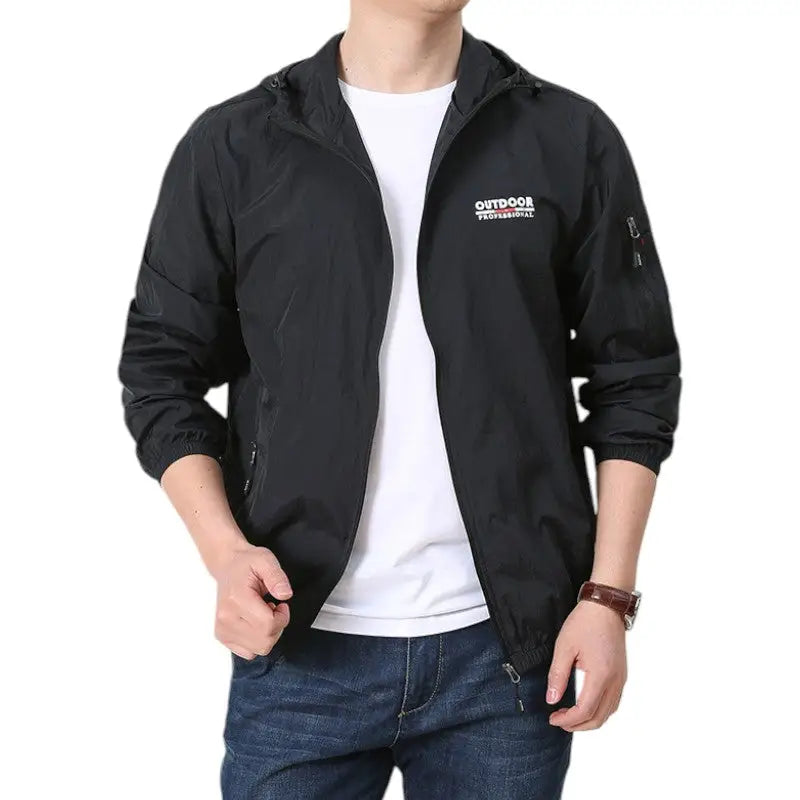 Windbreaker jacket for hiking