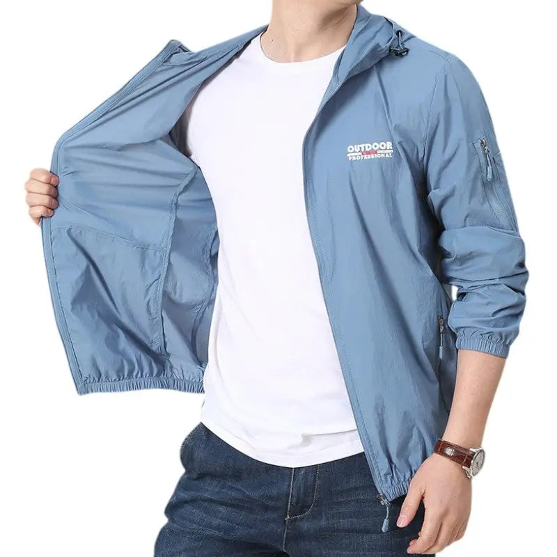 Windbreaker jacket for hiking
